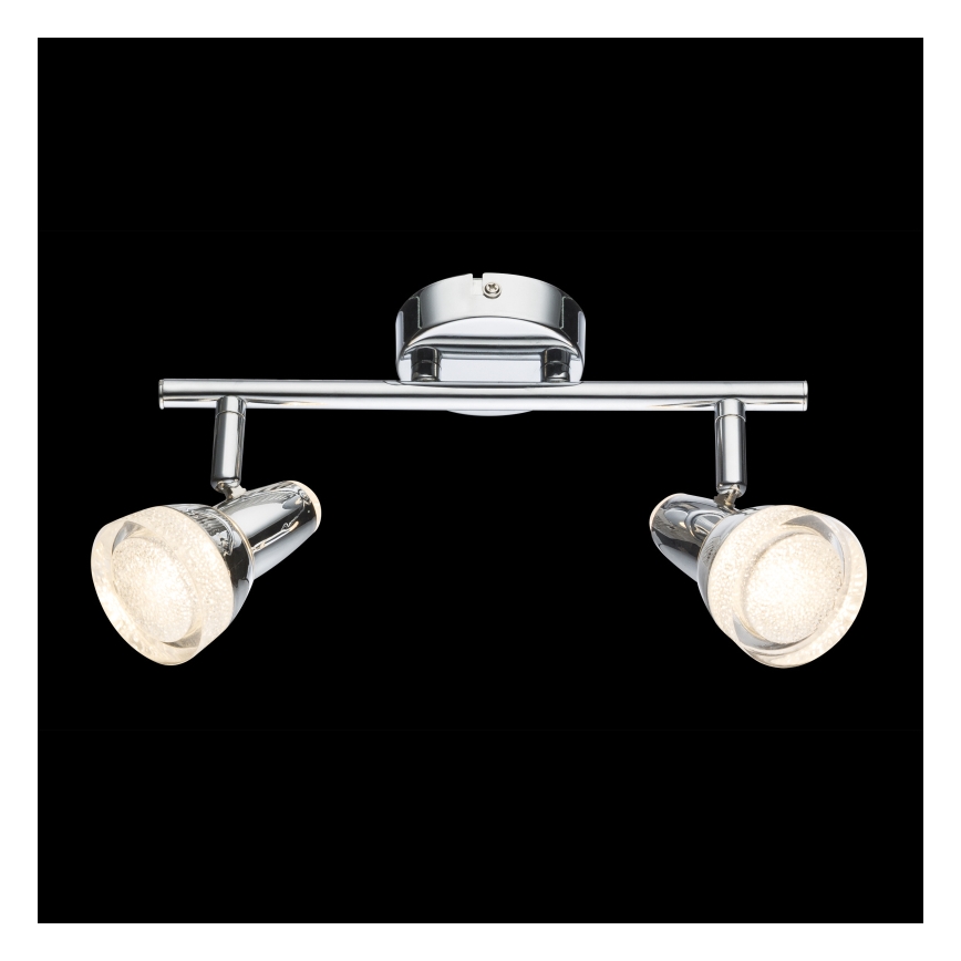 Globo - LED Reflektor 2xLED/4W/230V sijajni krom