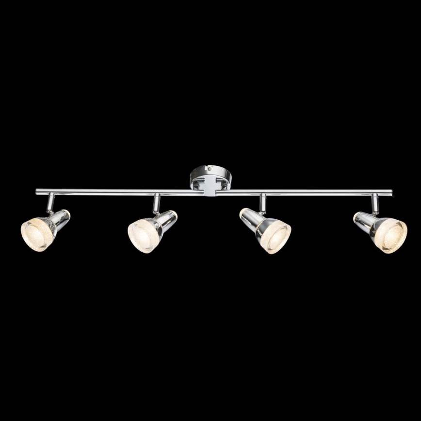 Globo - LED Reflektor 4xLED/4W/230V sijajni krom