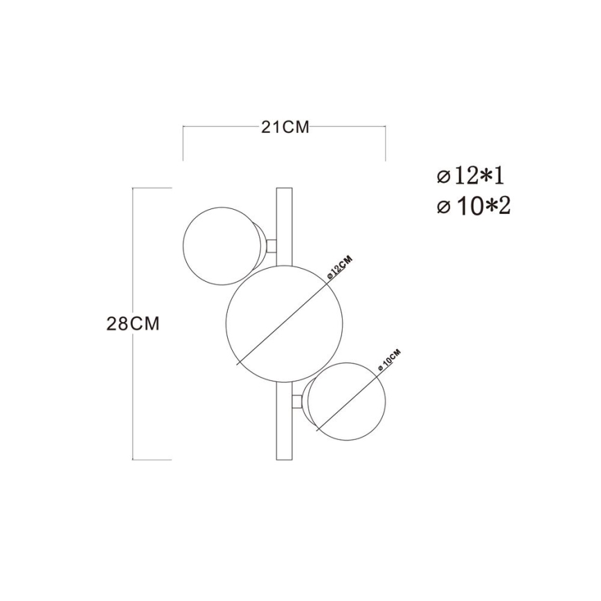 Globo - LED Lestenec RIHA 3xG9/3,5W/230V medenina