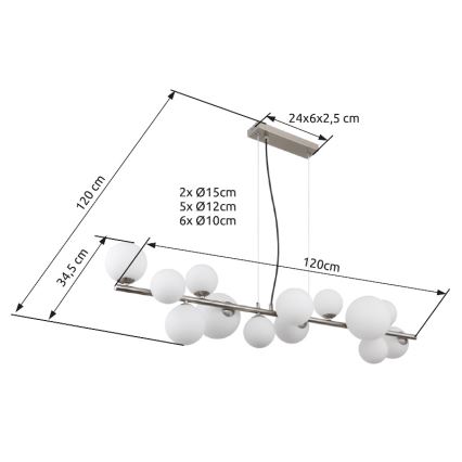 Globo - LED Talna svetilka 13xG9/3,5W/230V bela