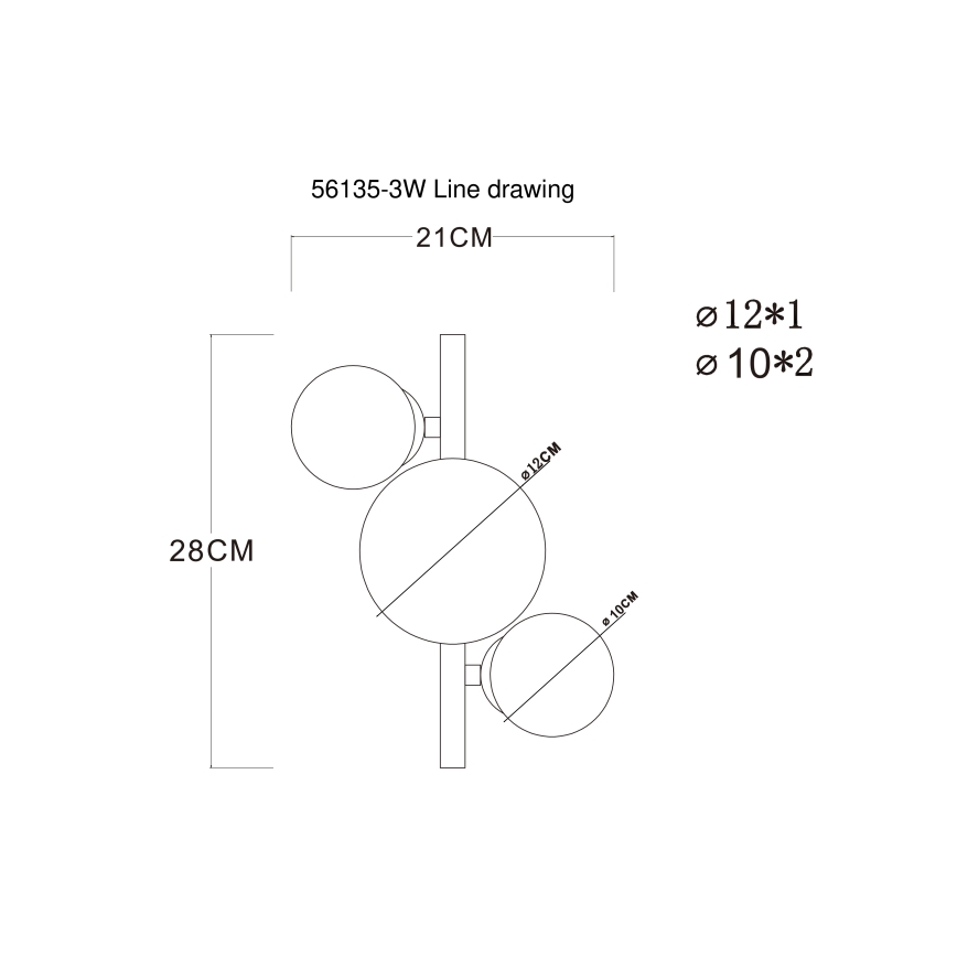 Globo - LED Lestenec RIHA 3xG9/3,5W/230V mat krom