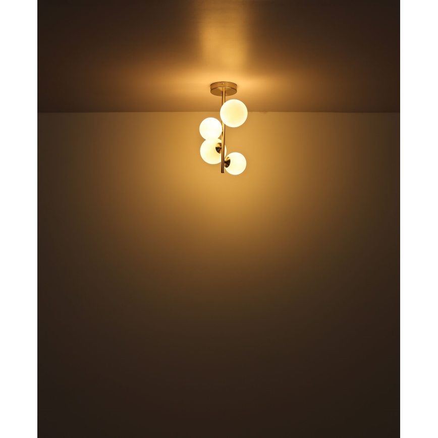 Globo - LED Lestenec na drogu 4xG9/3W/230V mat krom