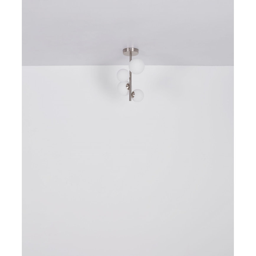 Globo - LED Lestenec na drogu 4xG9/3W/230V mat krom