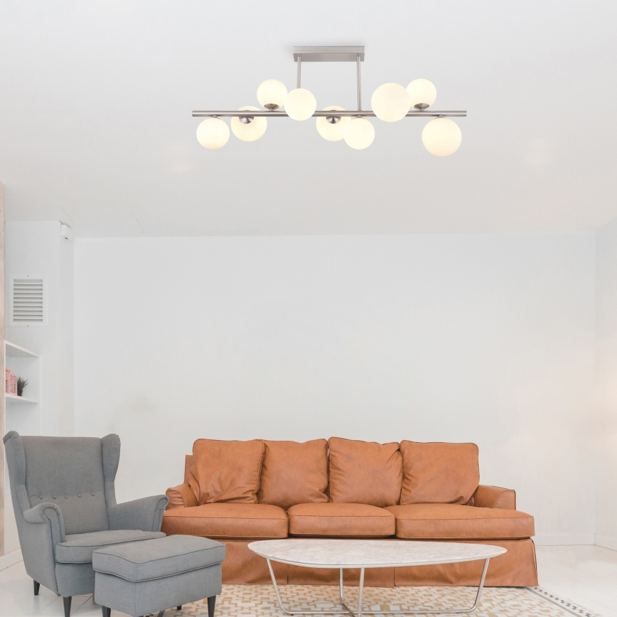 Globo - LED Lestenec na drogu 9xG9/3W/230V mat krom