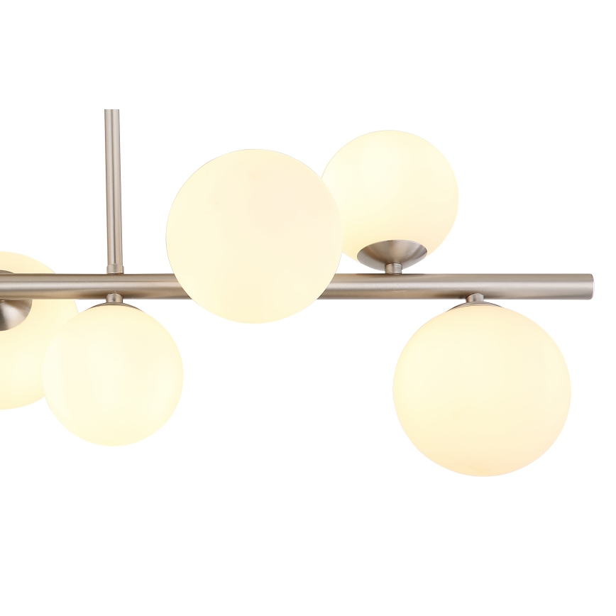 Globo - LED Lestenec na drogu 9xG9/3W/230V mat krom