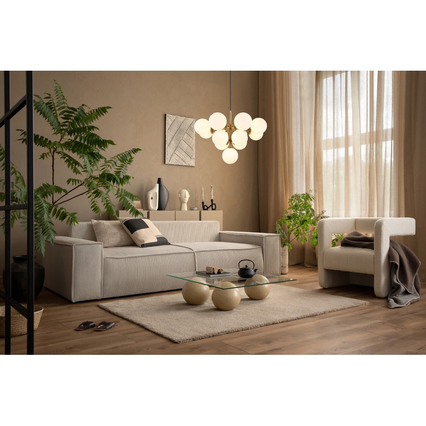Globo - Lestenec na vrvici 13xG9/5W/230V pr. 56 cm zlata