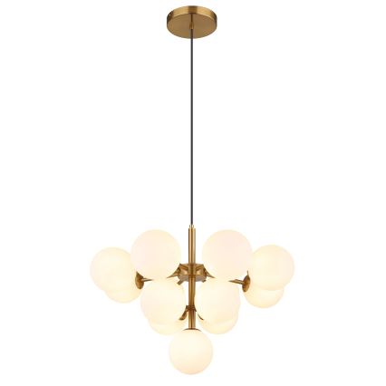 Globo - Lestenec na vrvici 13xG9/5W/230V pr. 56 cm zlata