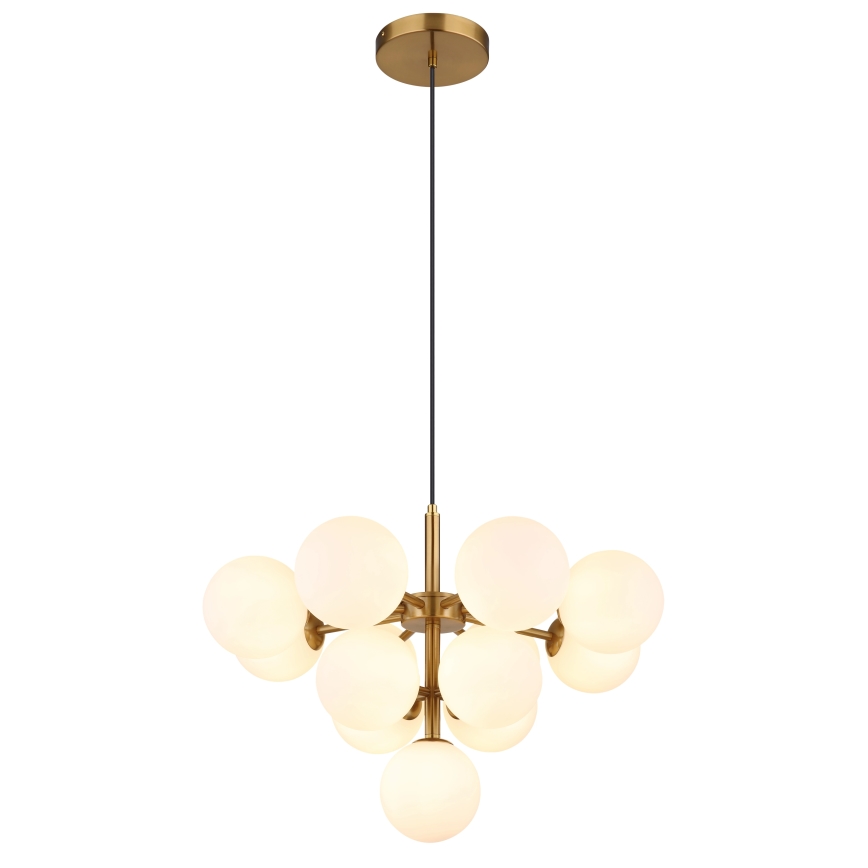 Globo - Lestenec na vrvici 13xG9/5W/230V pr. 56 cm zlata
