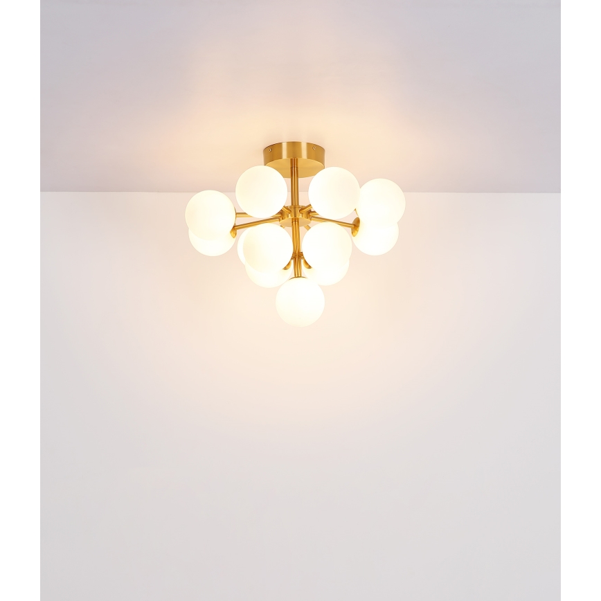 Globo - Nadgradni lestenec 13xG9/5W/230V pr. 56 cm mat krom