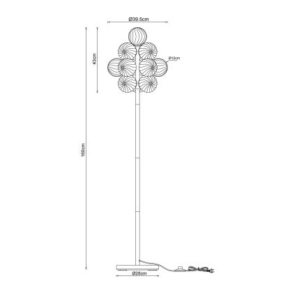 Globo - stoječa svetilka 13xG9/4W/230V