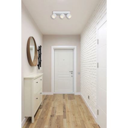 Globo - LED Reflektor 3xLED/6W/230V bela