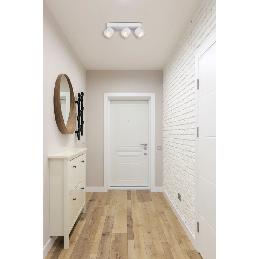 Globo - LED Reflektor 3xLED/6W/230V bela