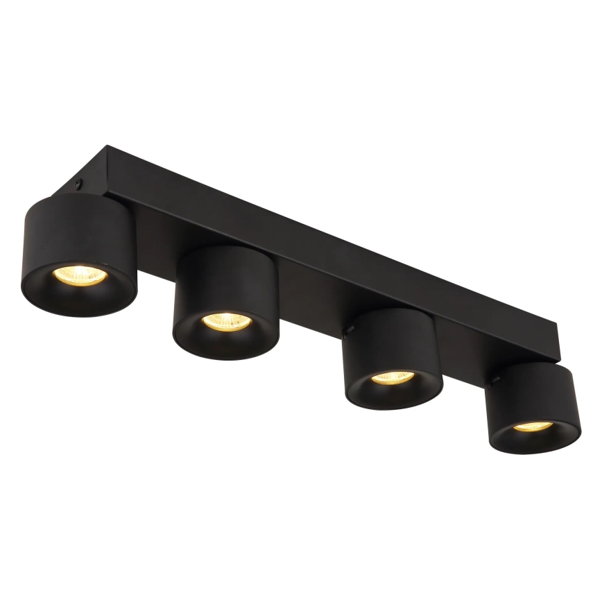 Globo - LED Reflektor 4xLED/6W/230V črna