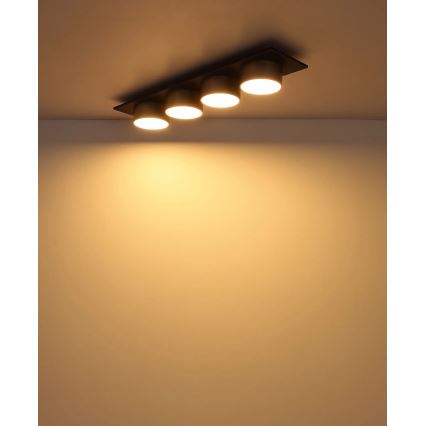 Globo - LED stropna svetilka LED/40W/230V 3000K 86x20 cm medenina