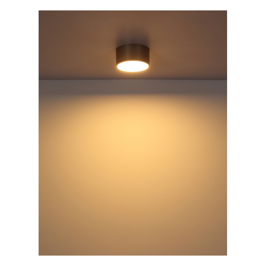 Globo - LED stropna svetilka LED/12W/230V, premer 15 cm, 3000K, bež
