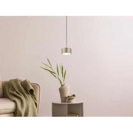 Globo - viseči LED lestenec na vrvici LED/12W/230V 3000K premer 15 cm medenina