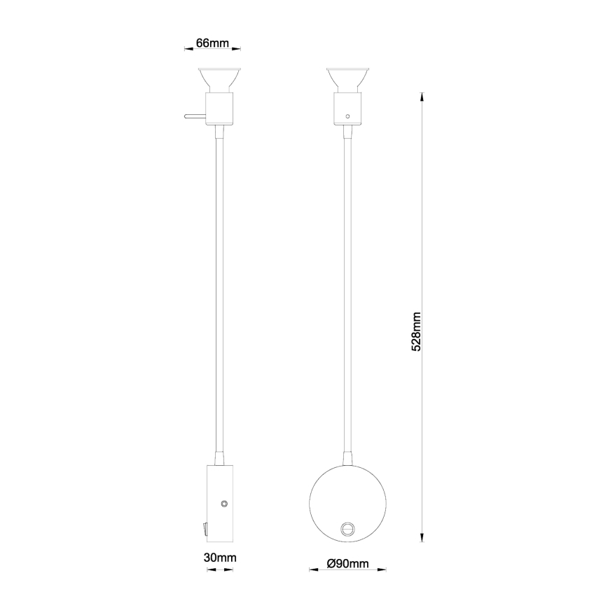 Globo - Fleksibilna mala svetilka 1xGU10/35W/230V