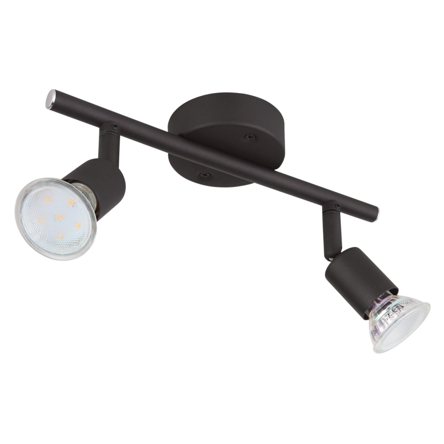 Globo - LED Reflektor 2xGU10/3W/230V črna