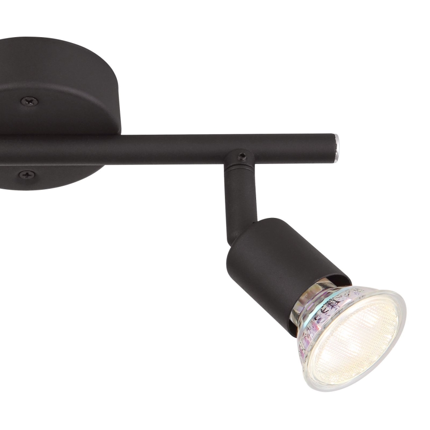 Globo - LED Reflektor 2xGU10/3W/230V črna