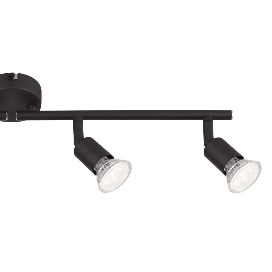 Globo - LED Reflektor 4xGU10/3W/230V črna