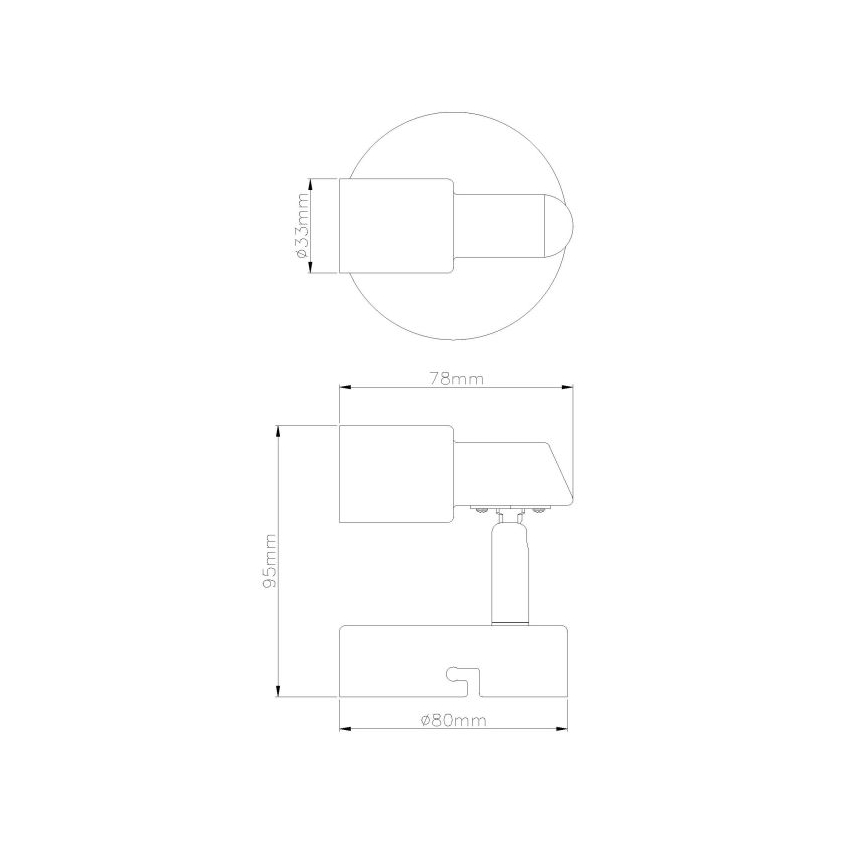 Globo - LED Stenski reflektor 1xGU10/3W/230V