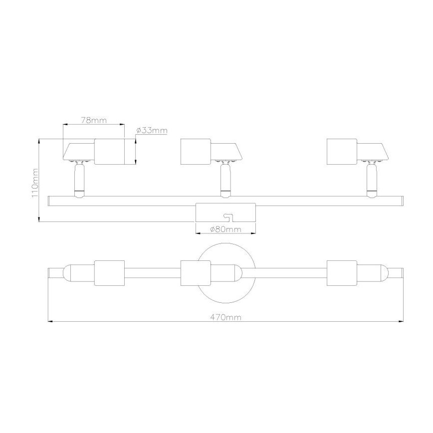 Globo - LED Reflektor 3xGU10/3W/230V