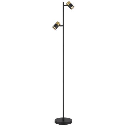 Globo - Talna svetilka 2xGU10/5W/230V črna/zlata