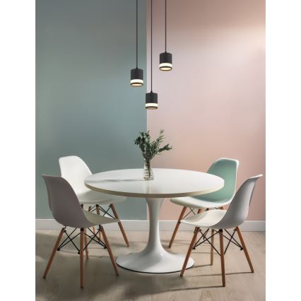 Globo - LED Lestenec na vrvici 3xGX53/7W/230V 3000K črna