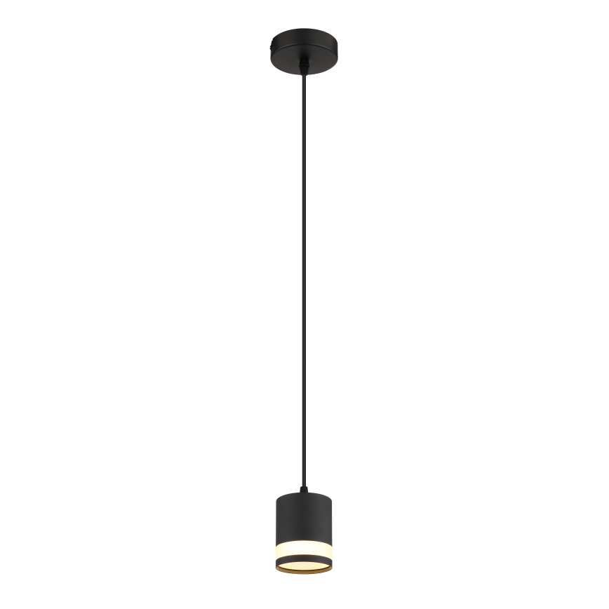 Globo - LED Lestenec na vrvici 1xGX53/7W/230V 3000K črna