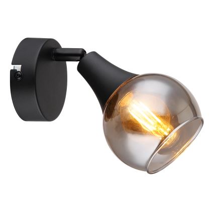 Globo - Stenski reflektor 1xE14/40W/230V črna