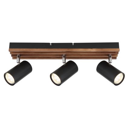 Globo - Reflektor 3xGU10/25W/230V črna