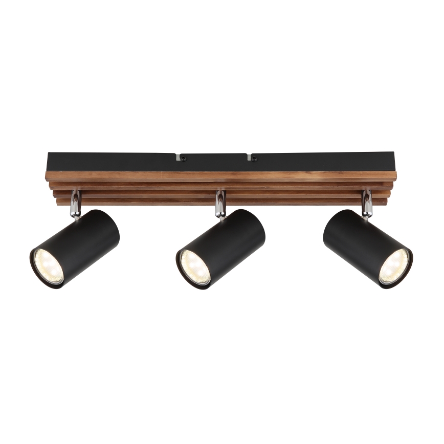 Globo - Reflektor 3xGU10/25W/230V črna