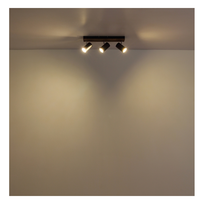 Globo - Reflektor 3xGU10/25W/230V črna