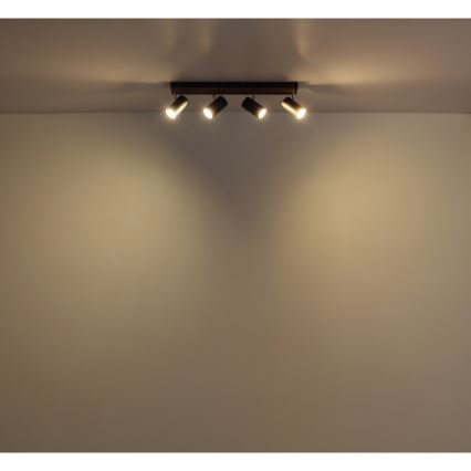 Globo - Reflektor 4xGU10/25W/230V črna