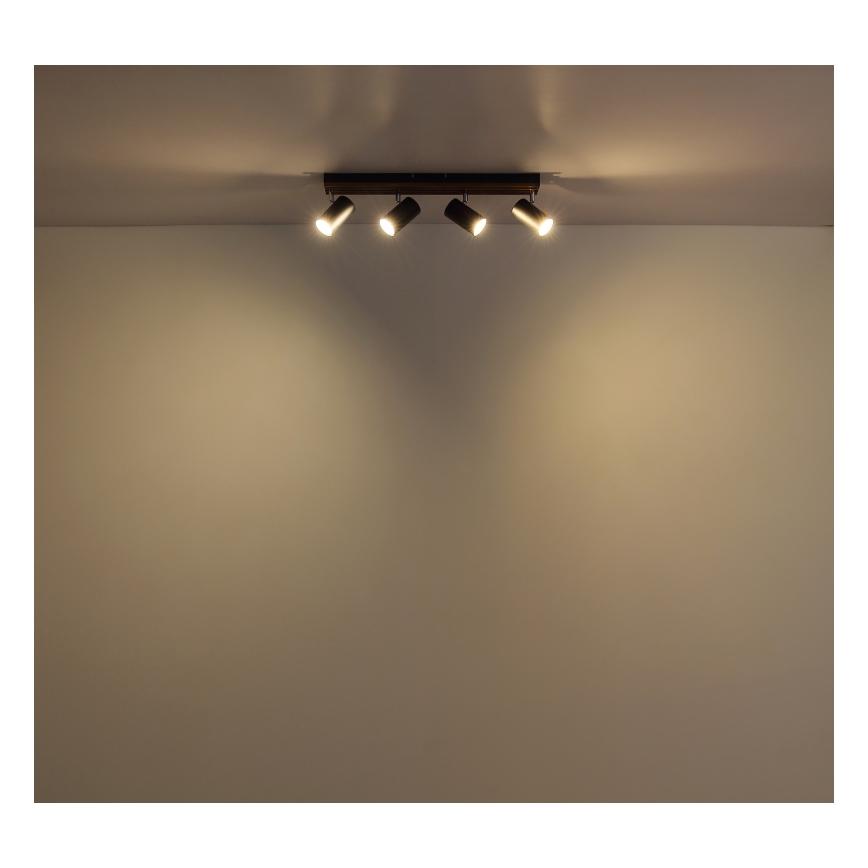 Globo - Reflektor 4xGU10/25W/230V črna