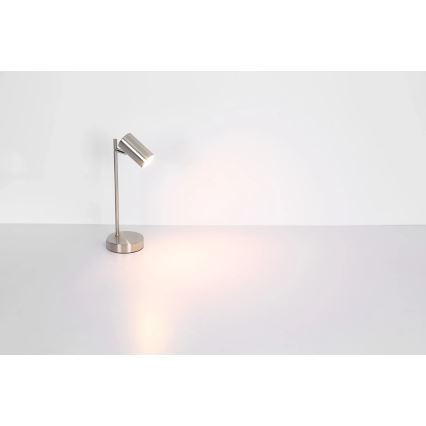 Globo - Namizna svetilka 1xGU10/5W/230V mat krom