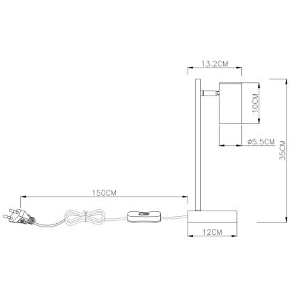 Globo - Namizna svetilka 1xGU10/5W/230V