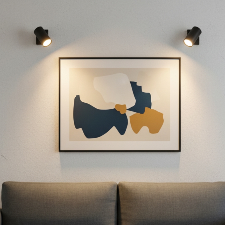 Globo - Stenski reflektor 1xGU10/25W/230V črna