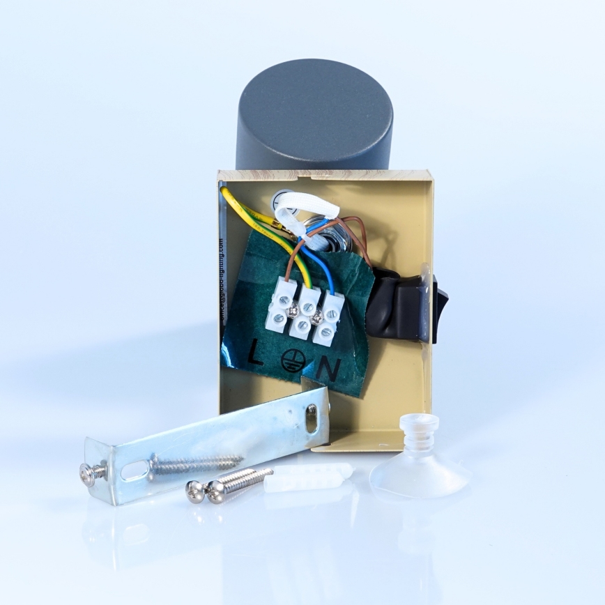 Globo - Stenski reflektor 1xGU10/25W/230V siva/rjava