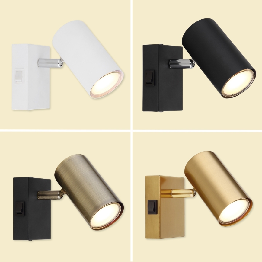 Globo - Stenski reflektor 1xGU10/25W/230V siva/rjava