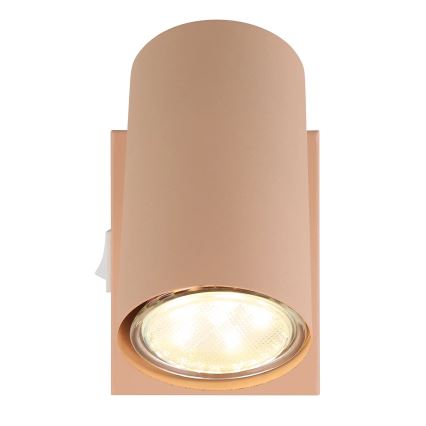 Globo - Stenski reflektor 1xGU10/25W/230V oranžna