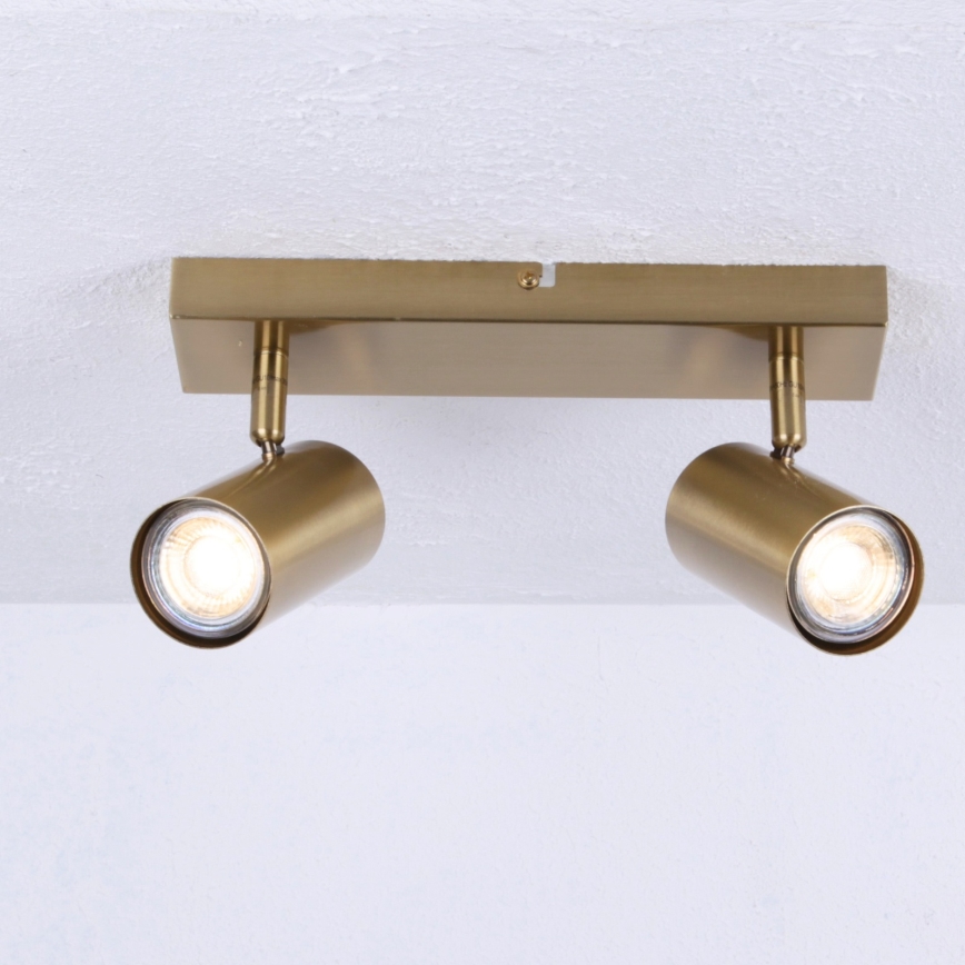 Globo - Reflektor 2xGU10/35W/230V zlata