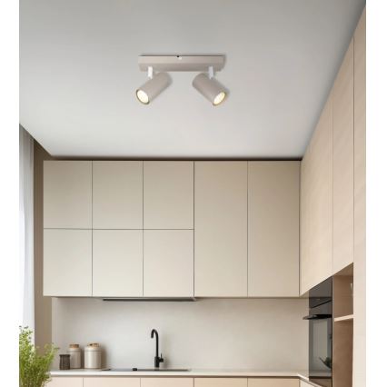 Globo - Točkovno svetilo 2xGU10/35W/230V bež