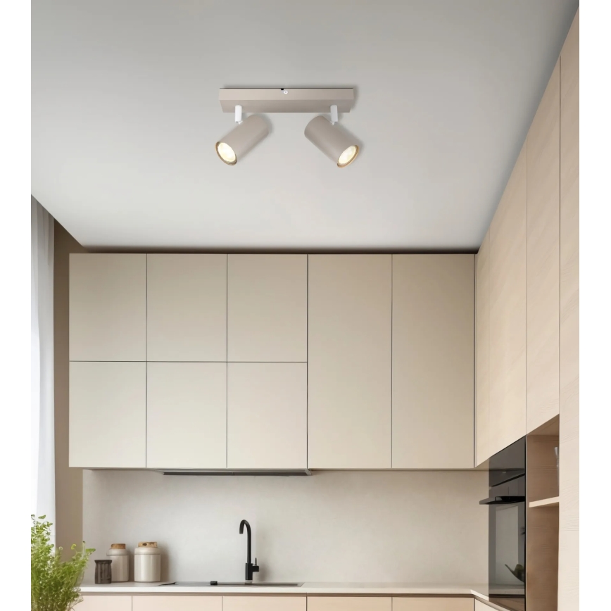 Globo - Točkovno svetilo 2xGU10/35W/230V bež