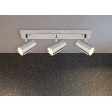 Globo - Reflektor 3xGU10/25W/230V mat krom