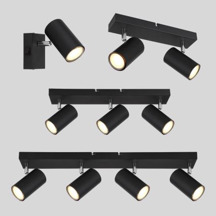 Globo - Reflektor 3xGU10/35W/230V črna