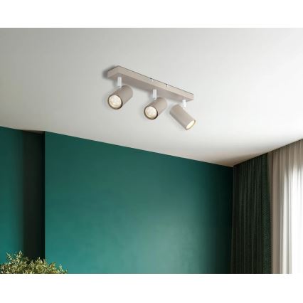 Globo - Smerno svetilo 3xGU10/35W/230V bež