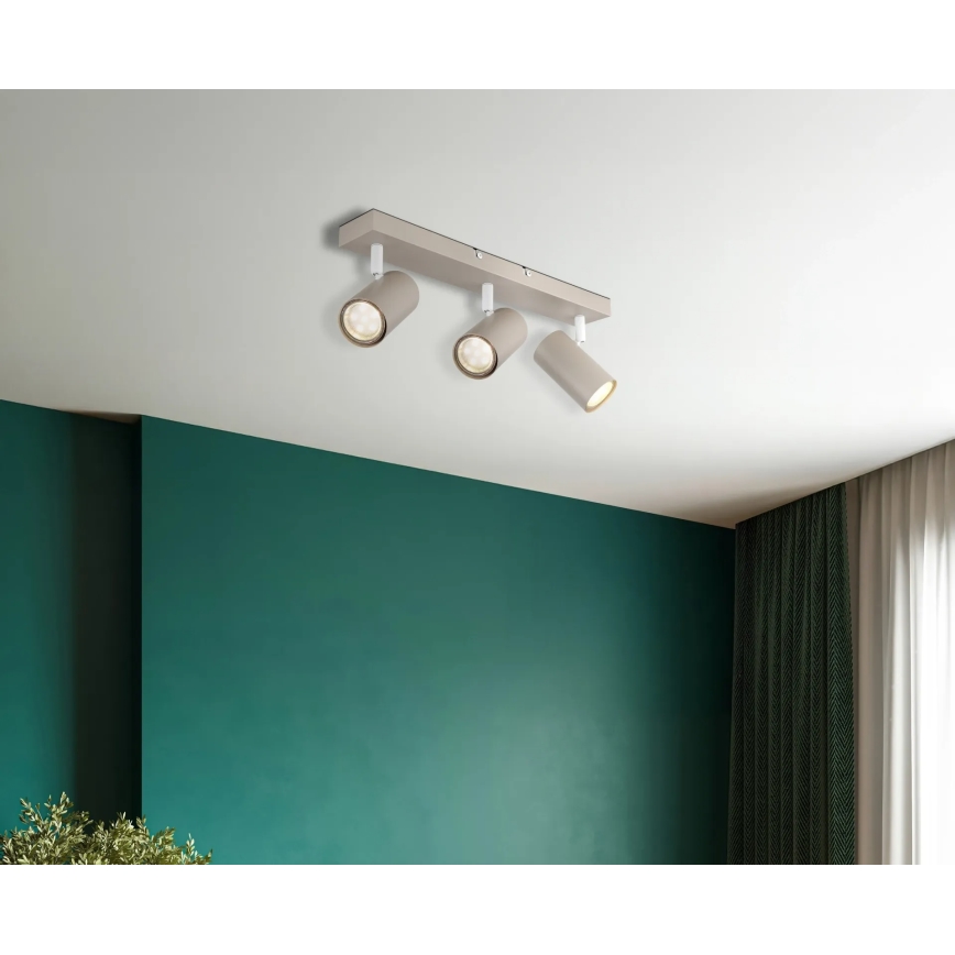 Globo - Smerno svetilo 3xGU10/35W/230V bež