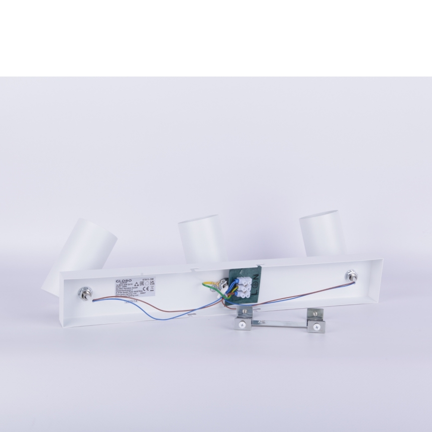 Globo - Reflektor 3xGU10/35W/230V bela