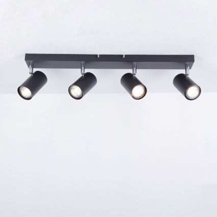 Globo - Reflektor 4xGU10/35W/230V črna